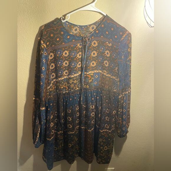 Women’s Altar’d State Peasant Dress Top Size Medium - Picture 1 of 3